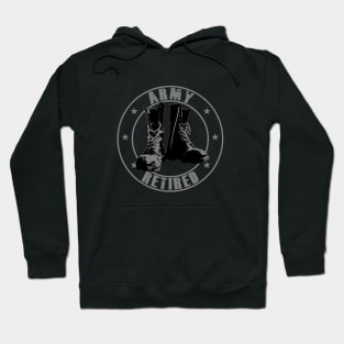 Army Retirement Uniform Retired Military Veteran Hoodie